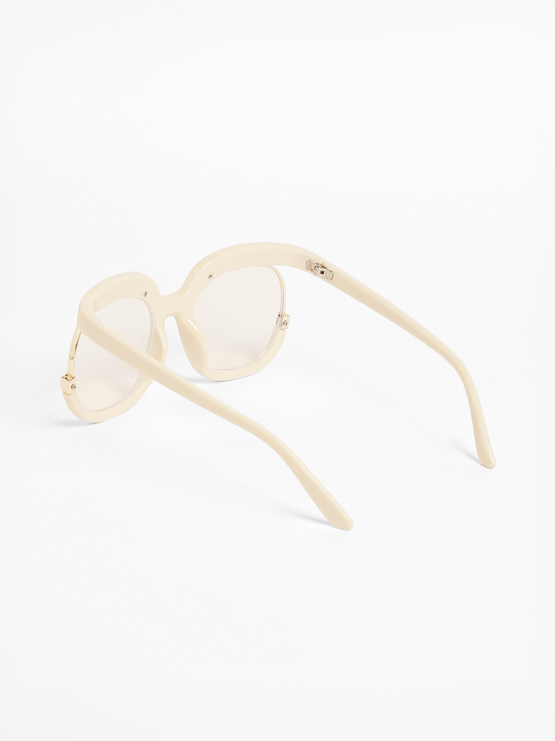 The Hanging Butterfly Sunglasses - Ivory White
