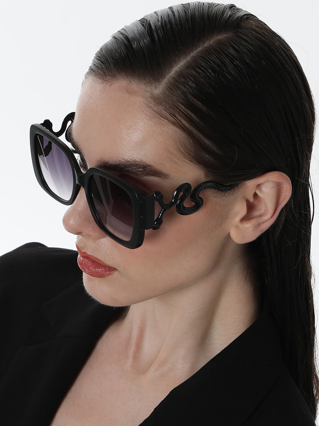 The Aureate Viper Butterfly Sunglasses - Onyx Black