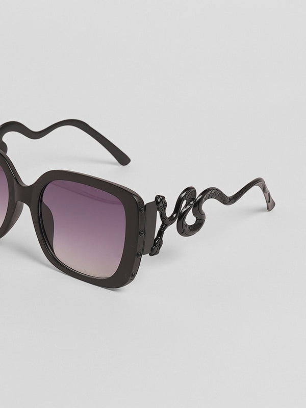 The Aureate Viper Butterfly Sunglasses - Onyx Black
