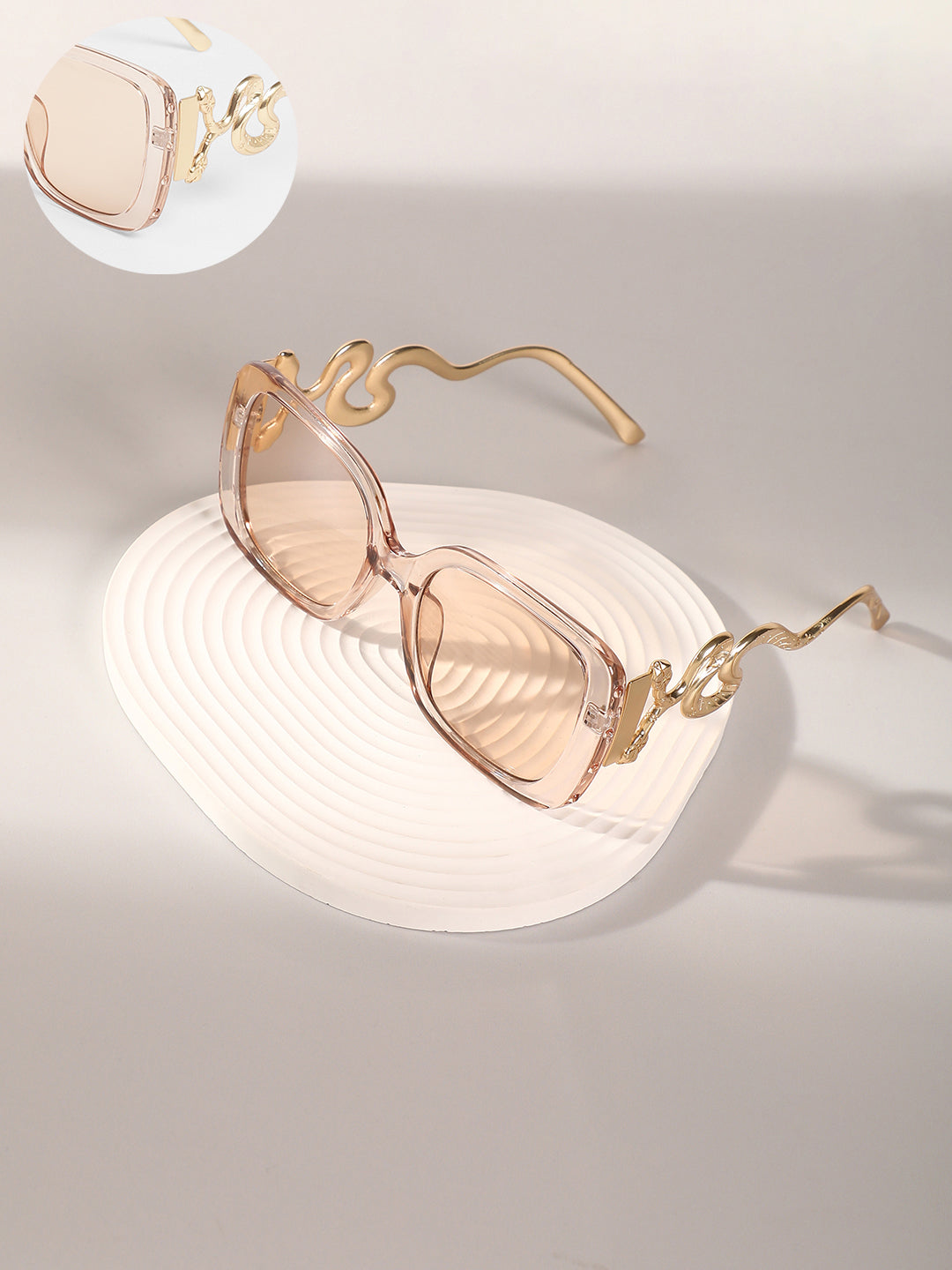 The Aureate Viper Butterfly Sunglasses - California Gold