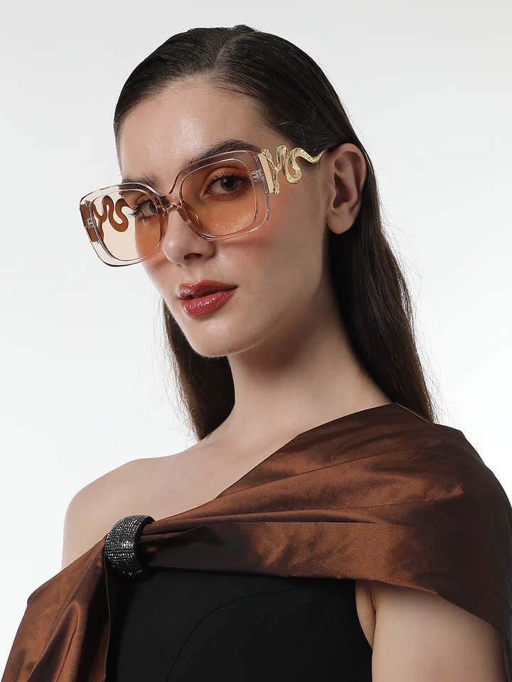 The Aureate Viper Butterfly Sunglasses - California Gold