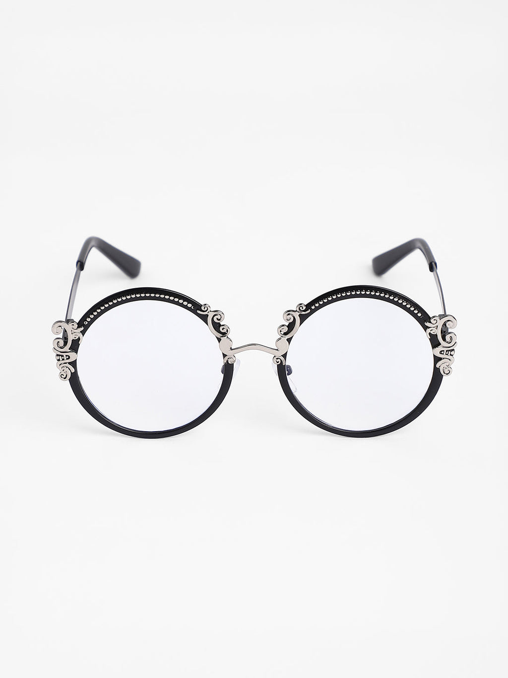 The Renaissance Round Sunglasses - Onyx Black