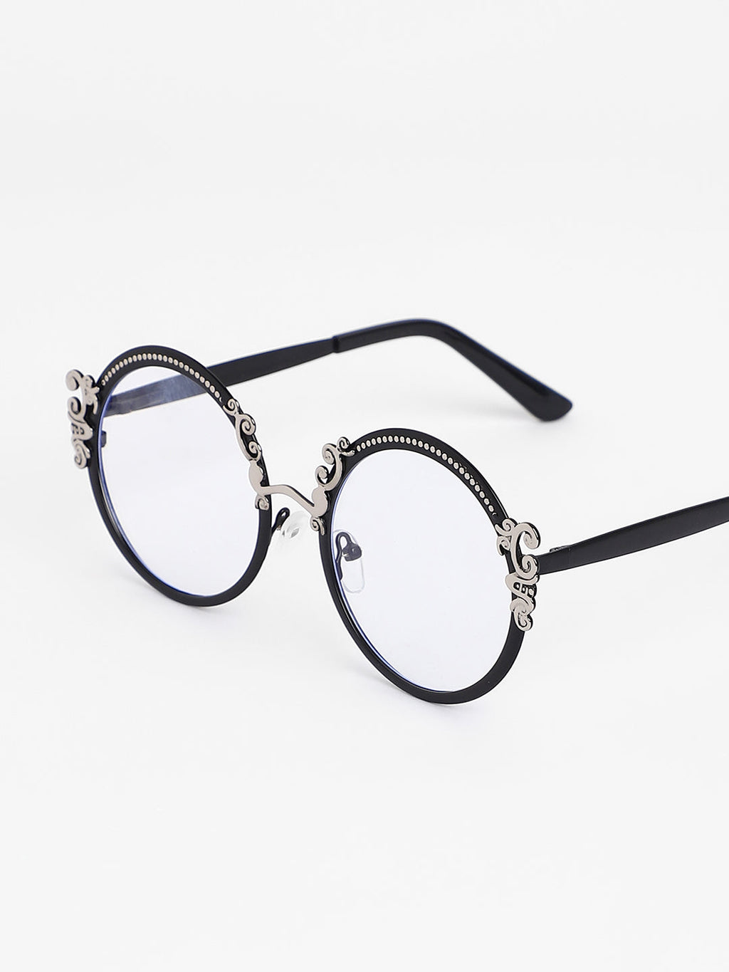 The Renaissance Round Sunglasses - Onyx Black