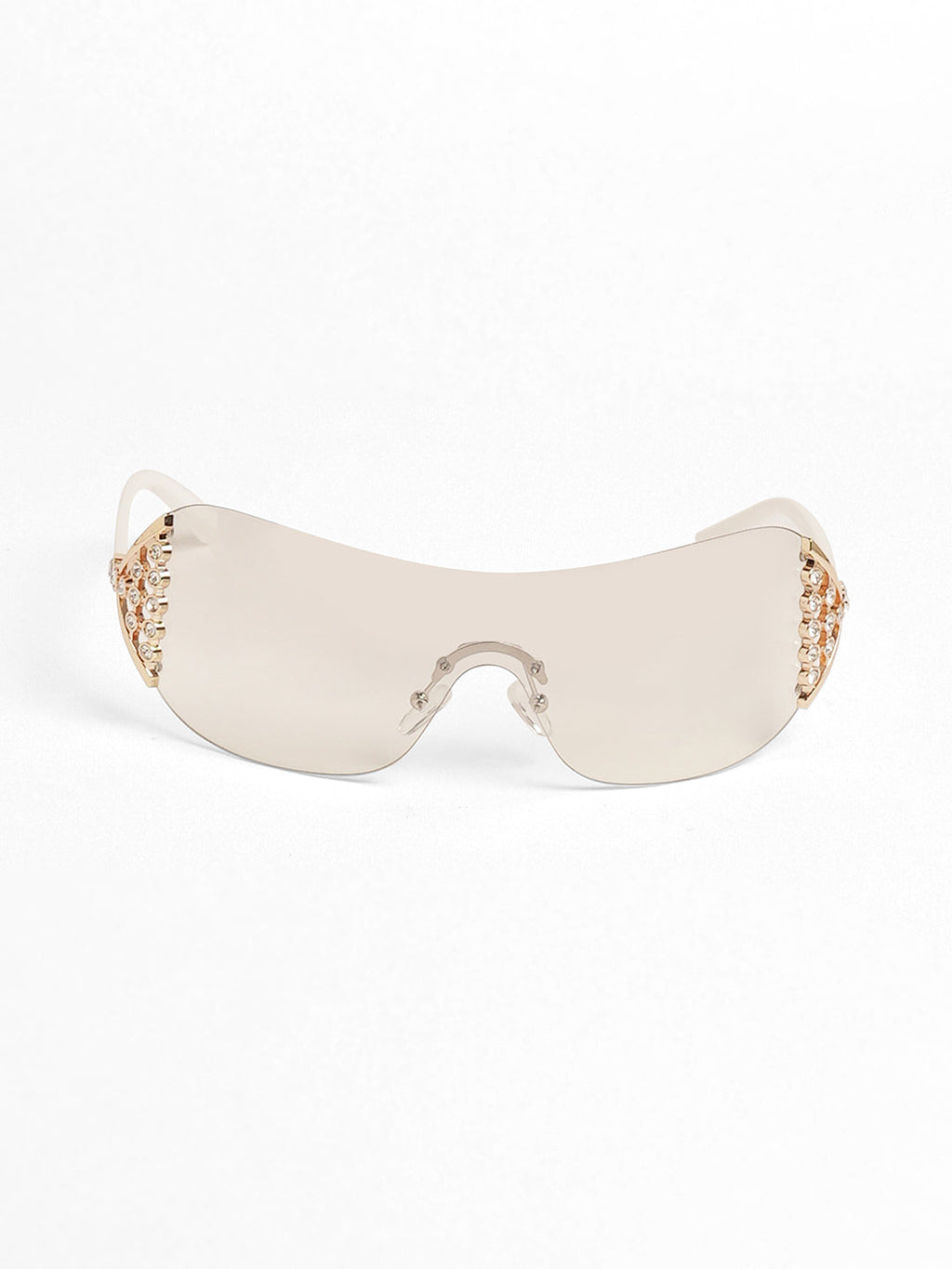 The Bling Wrap Sunglasses - Daisy White