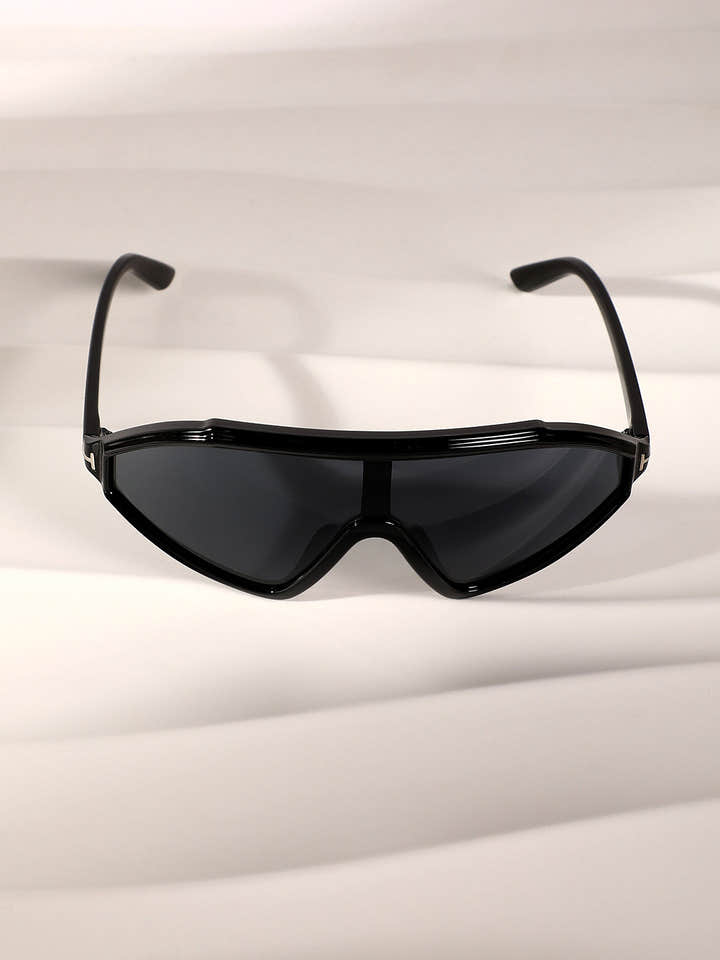 The Slope Shield Sunglasses - Onyx Black