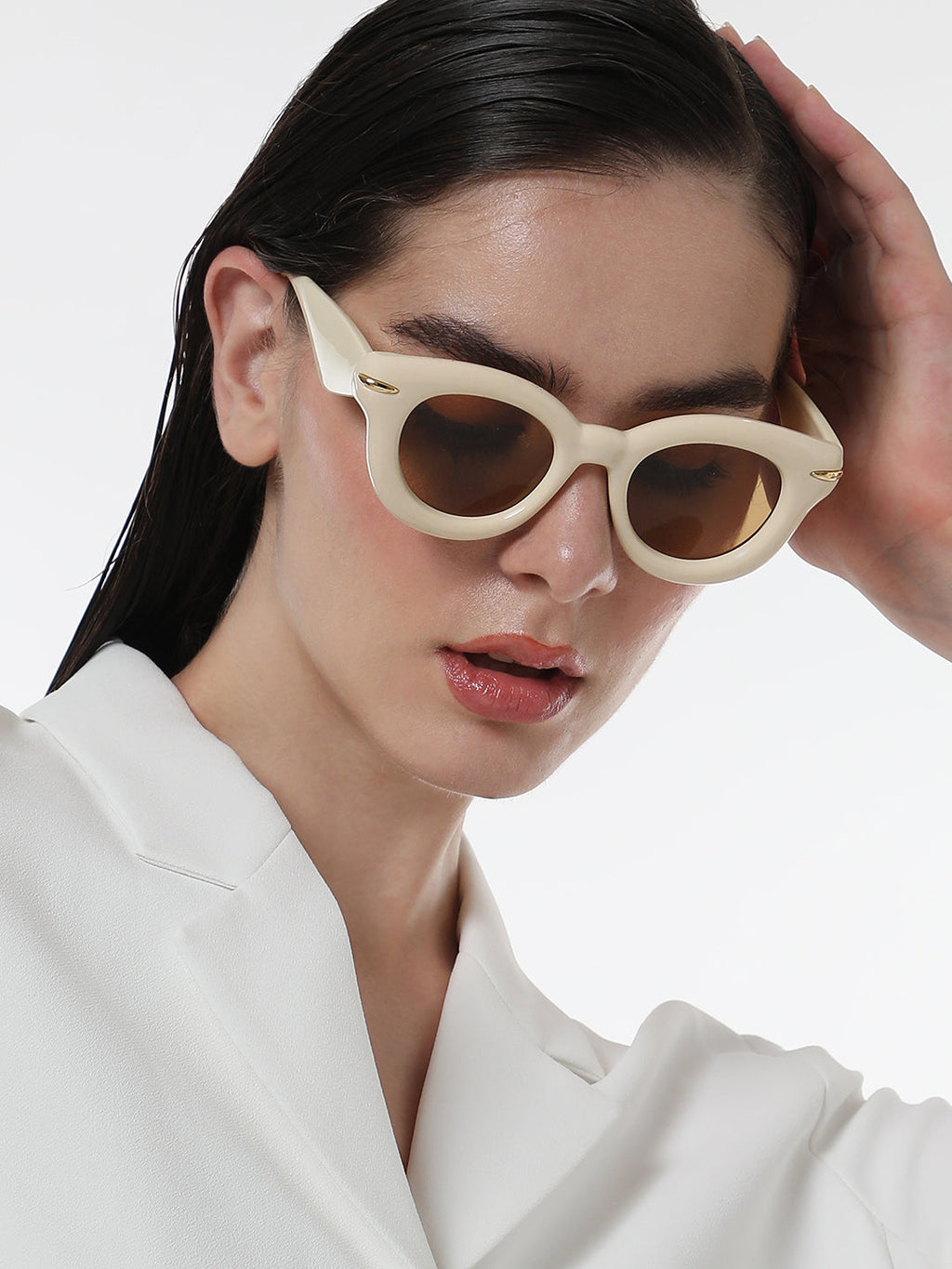 The Pillow Wayfarer Sunglasses - Saltbox Beige
