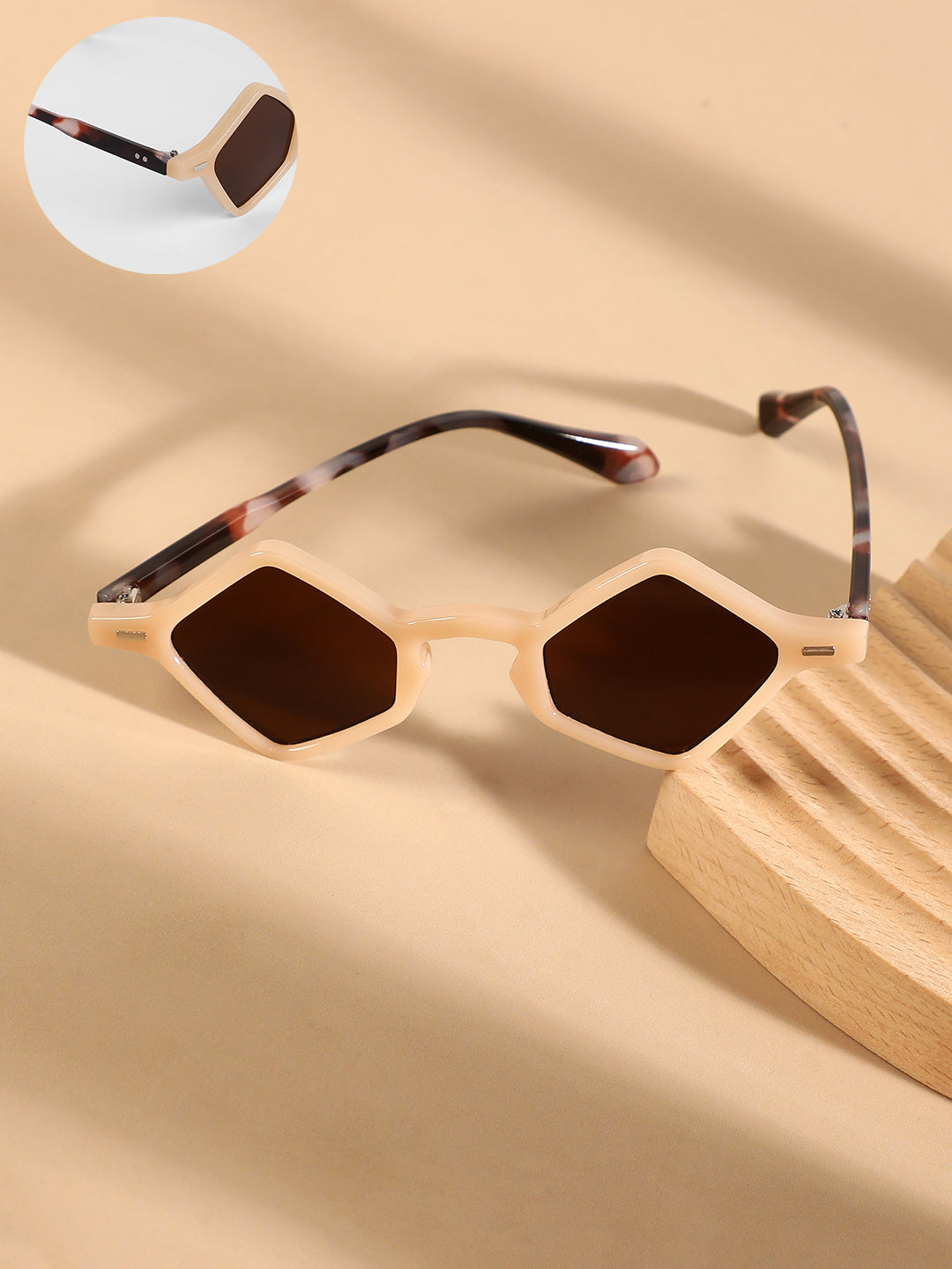 The Clique Geometric Sunglasses - Saltbox Beige