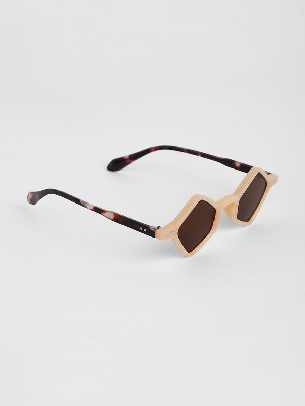 The Clique Geometric Sunglasses - Saltbox Beige