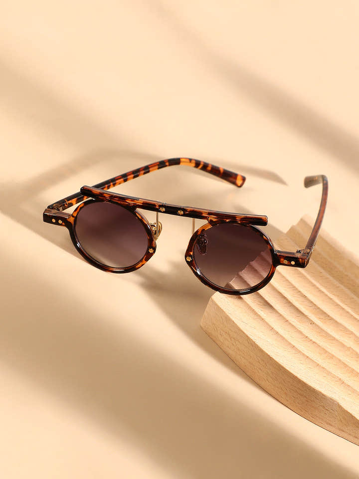 The Cirque Round Sunglasses - Coffee Brown