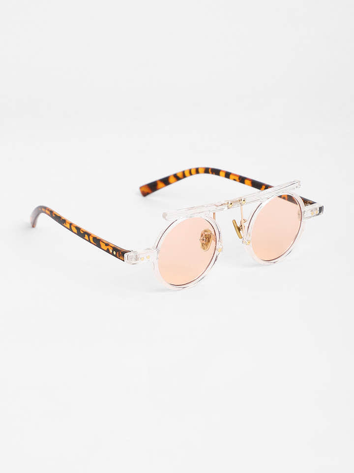 The Cirque Round Sunglasses - Transparent