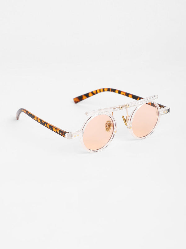 The Cirque Round Sunglasses - Transparent