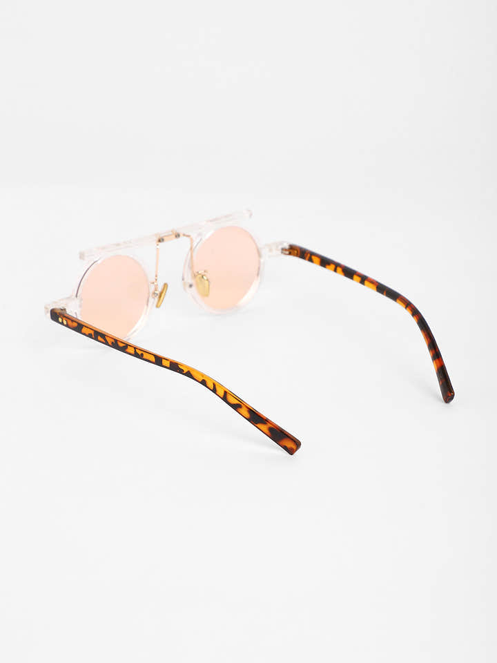 The Cirque Round Sunglasses - Transparent