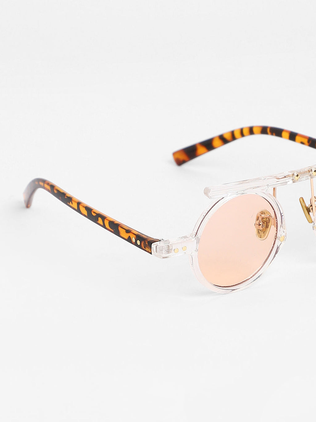 The Cirque Round Sunglasses - Transparent