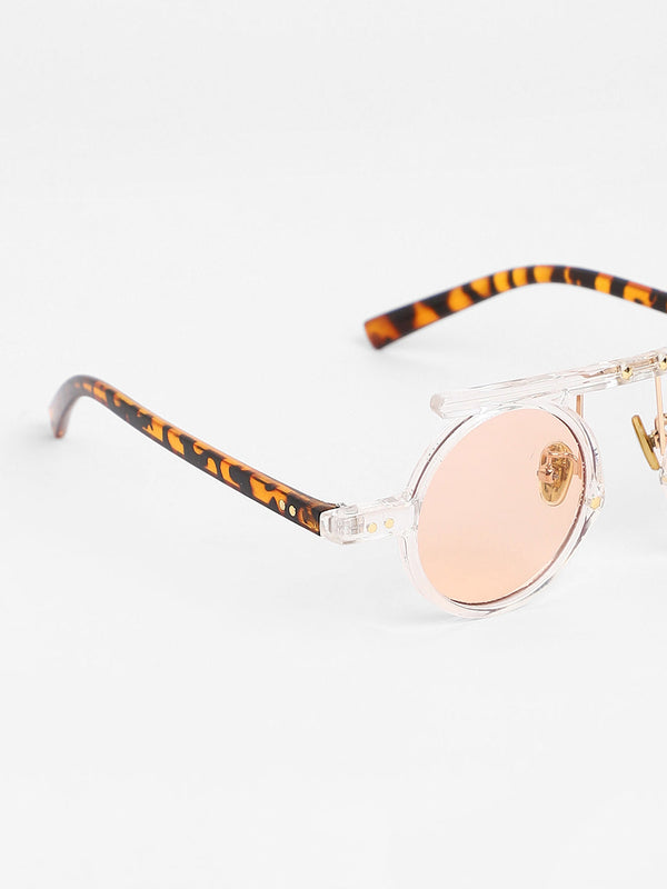The Cirque Round Sunglasses - Transparent
