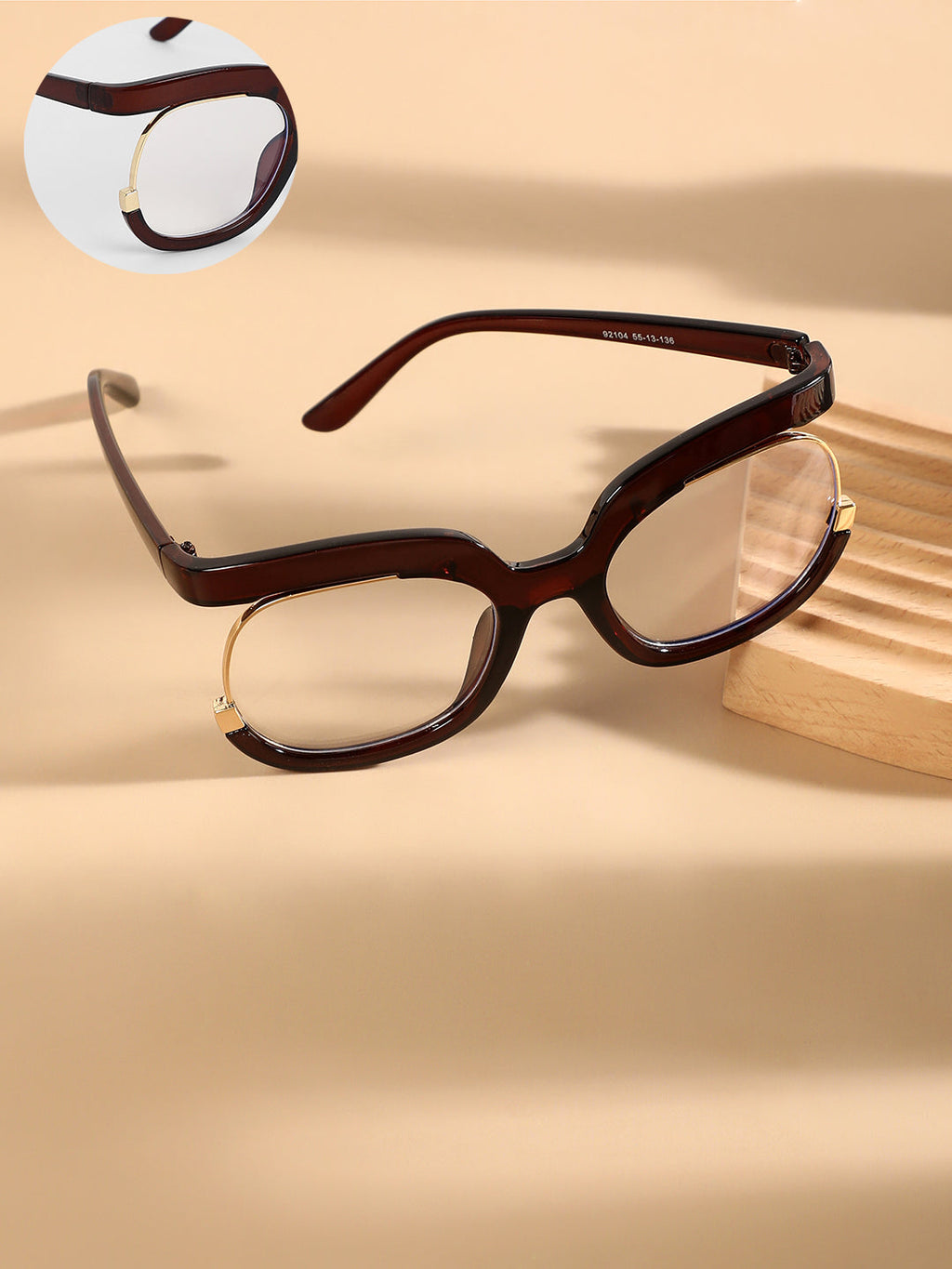 The Hanging Butterfly Sunglasses - Coffee Brown