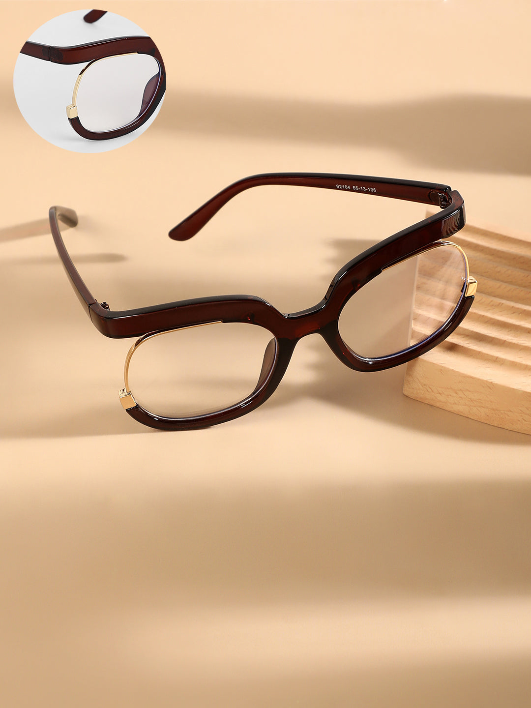The Hanging Butterfly Sunglasses - Coffee Brown