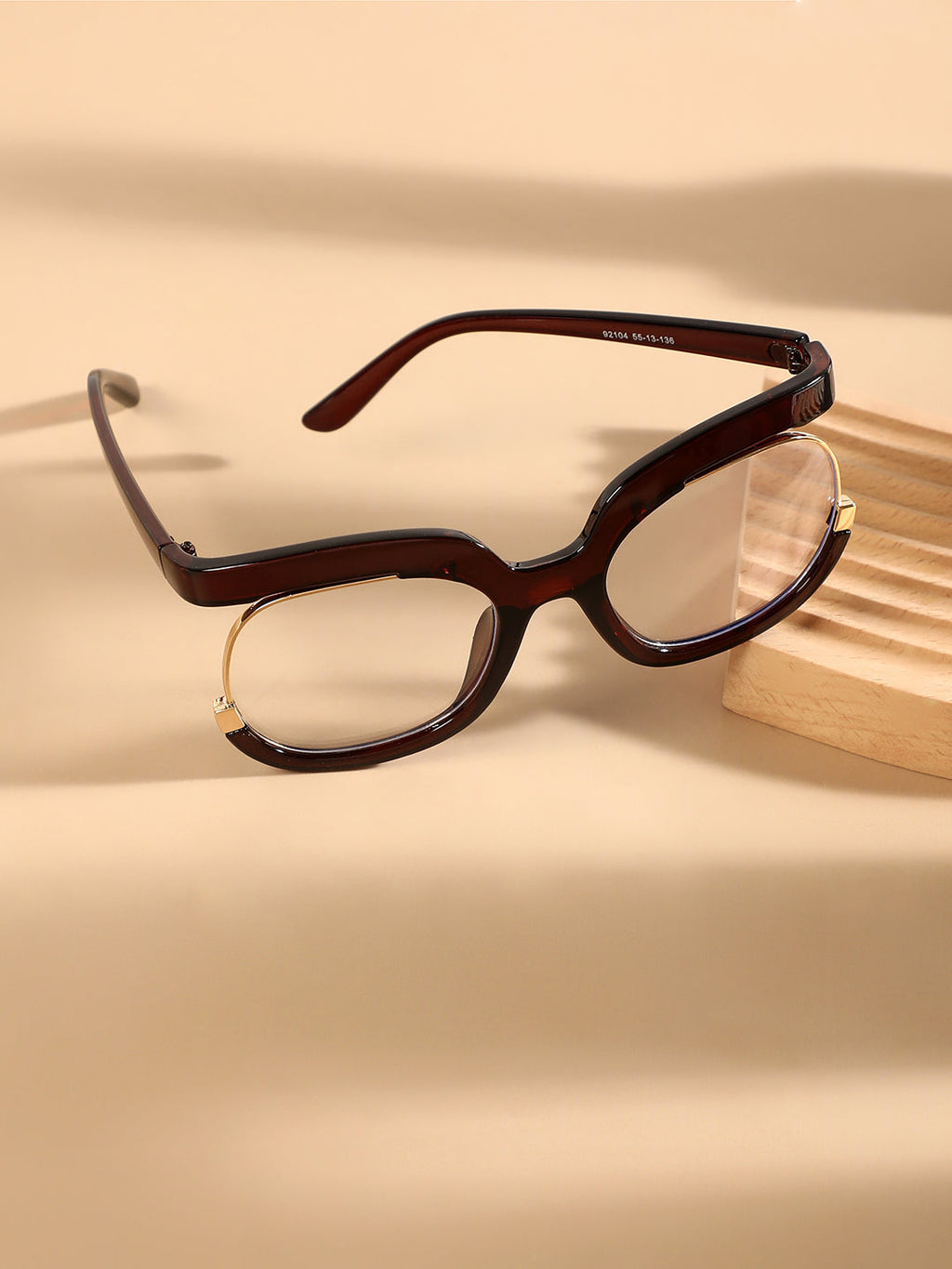 The Hanging Butterfly Sunglasses - Coffee Brown