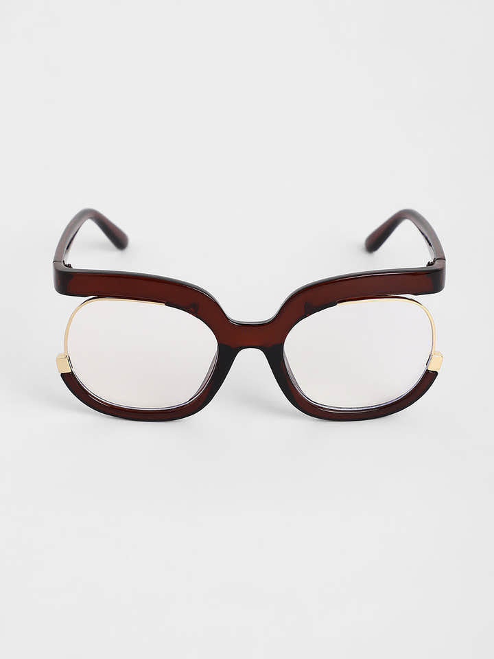 The Hanging Butterfly Sunglasses - Coffee Brown