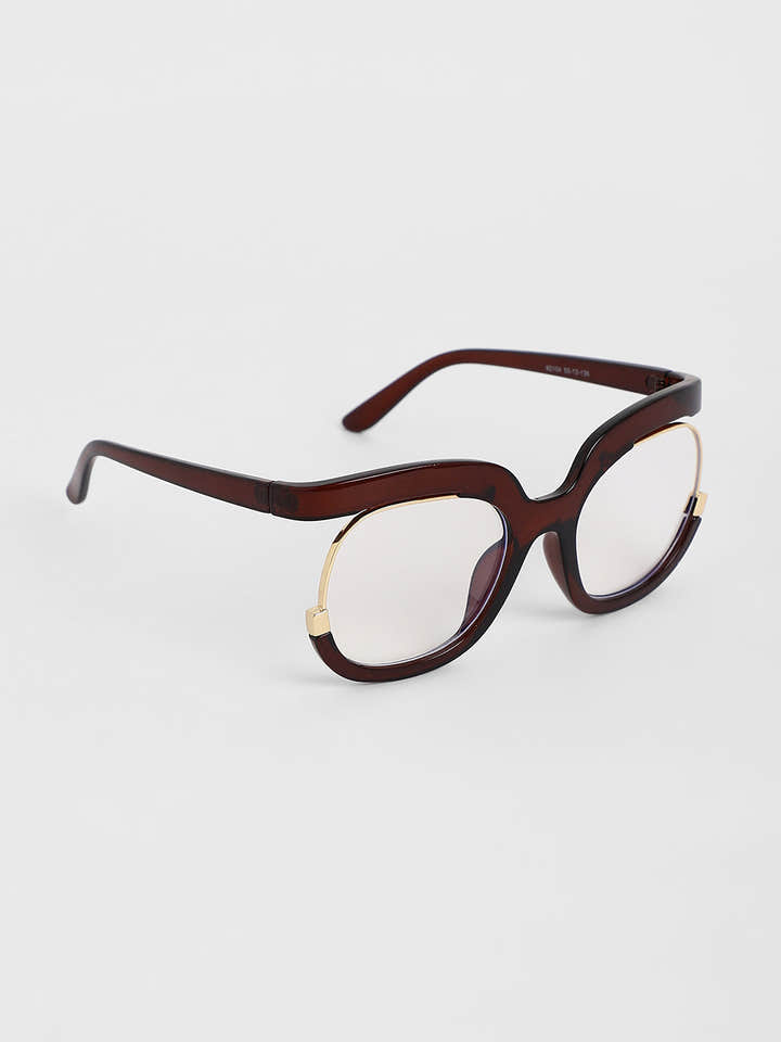 The Hanging Butterfly Sunglasses - Coffee Brown