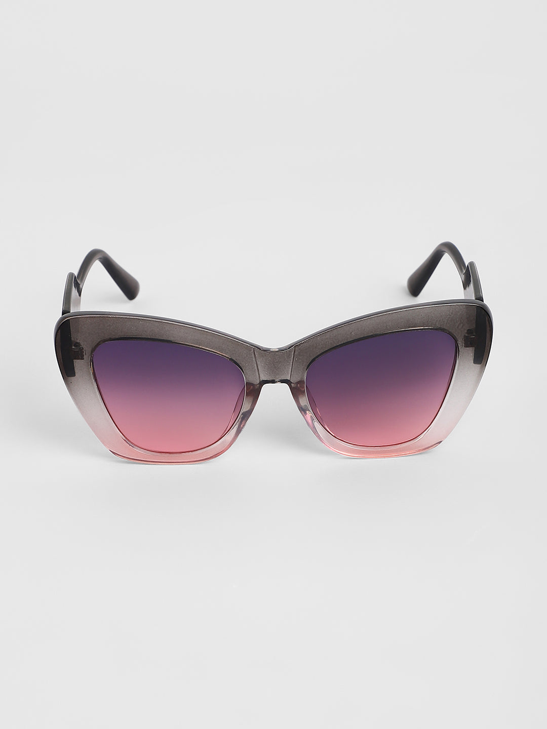 The City Cateye Sunglasses - Charcoal Black