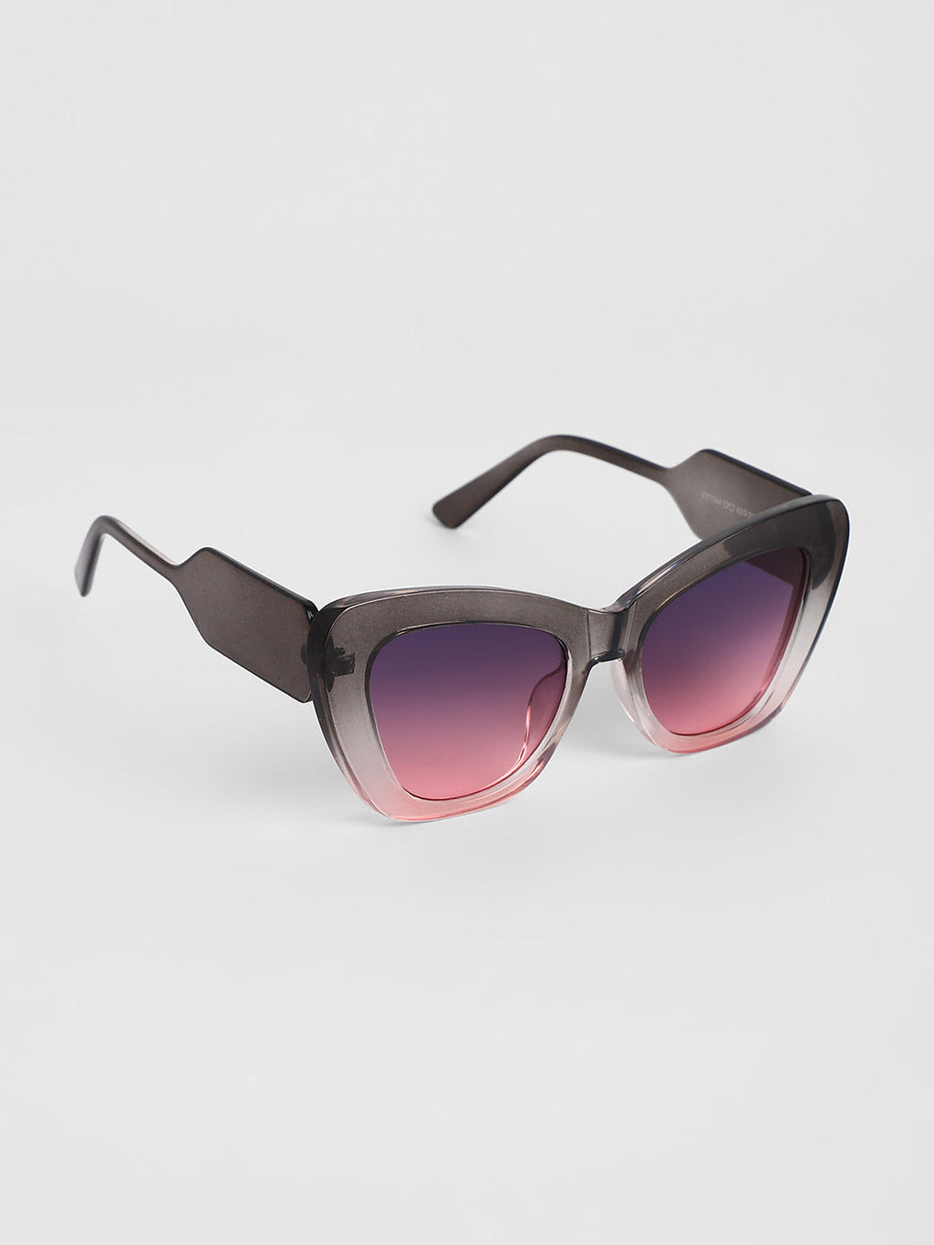 The City Cateye Sunglasses - Charcoal Black