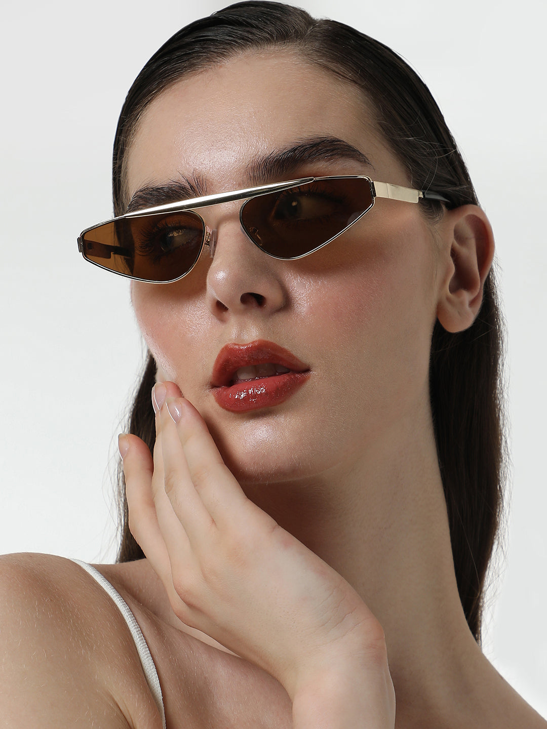 The Swish Cateye Sunglasses - Chocolate Brown