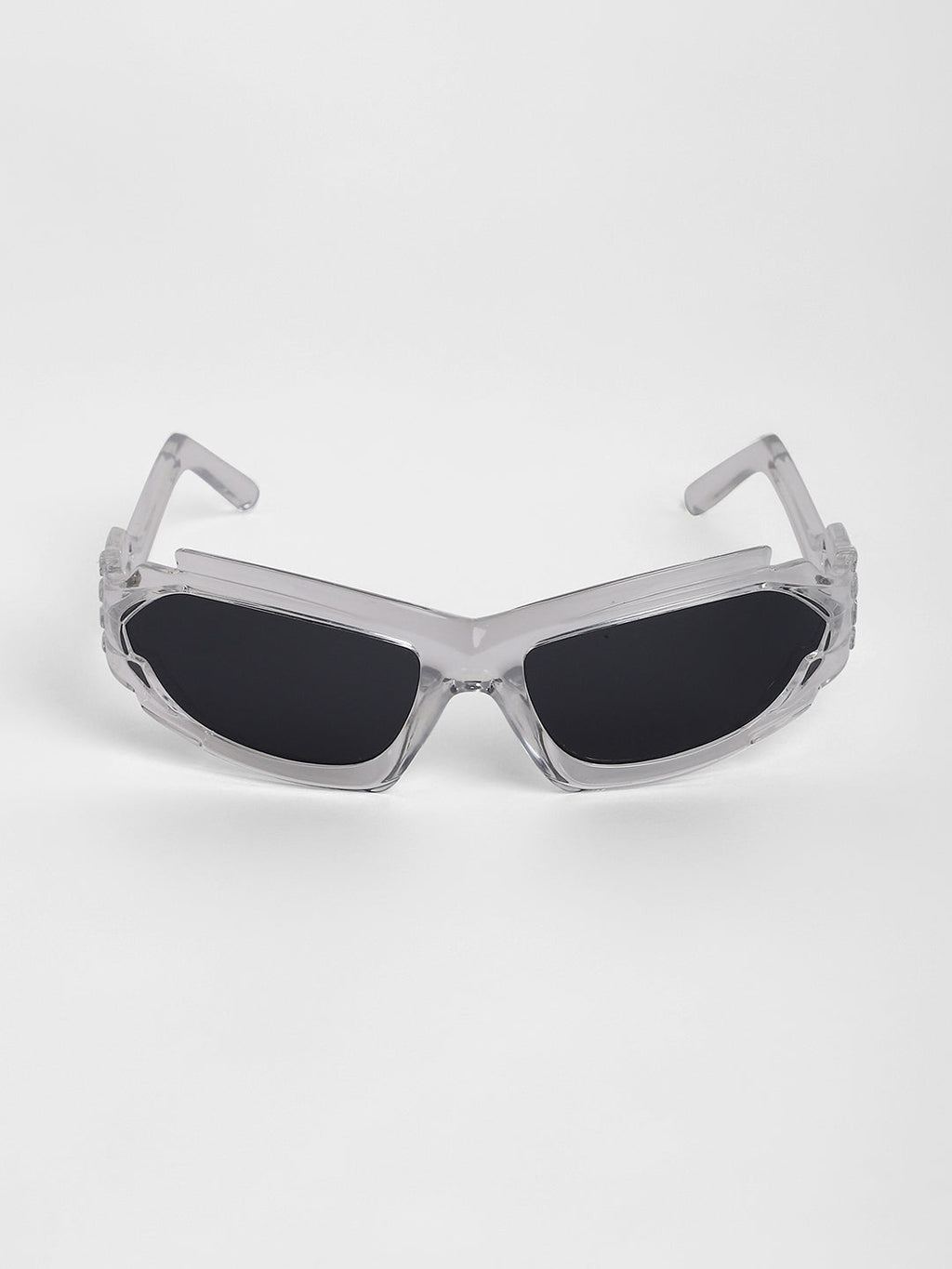 The Aspen Wrap Sunglasses - Transparent