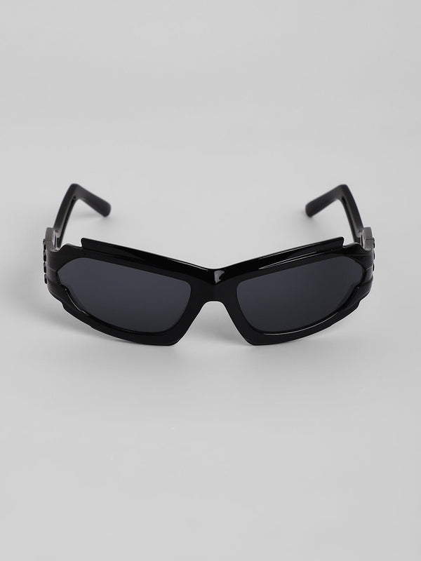 The Aspen Wrap Sunglasses - Onyx Black
