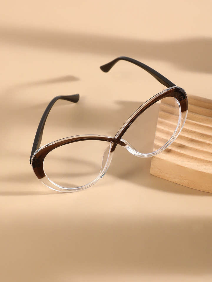 The Ombre Twist Cateye Sunglasses - Midnight Black
