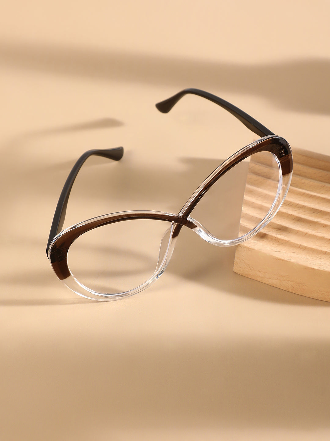 The Ombre Twist Cateye Sunglasses - Midnight Black