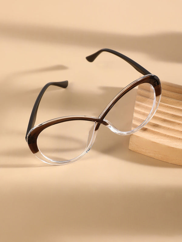 The Ombre Twist Cateye Sunglasses - Midnight Black