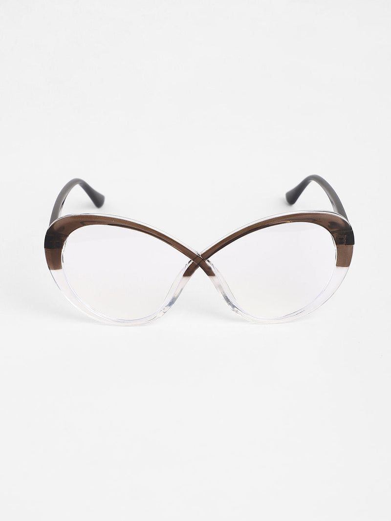 The Ombre Twist Cateye Sunglasses - Midnight Black