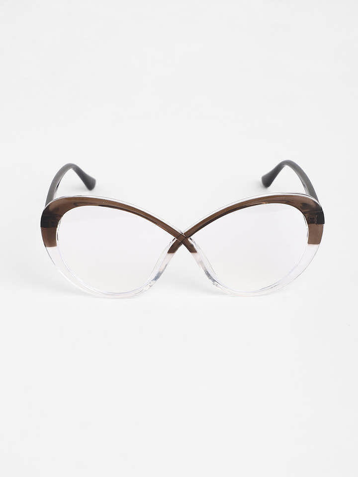 The Ombre Twist Cateye Sunglasses - Midnight Black