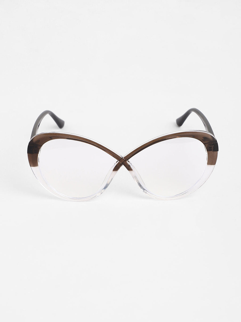 The Ombre Twist Cateye Sunglasses - Midnight Black