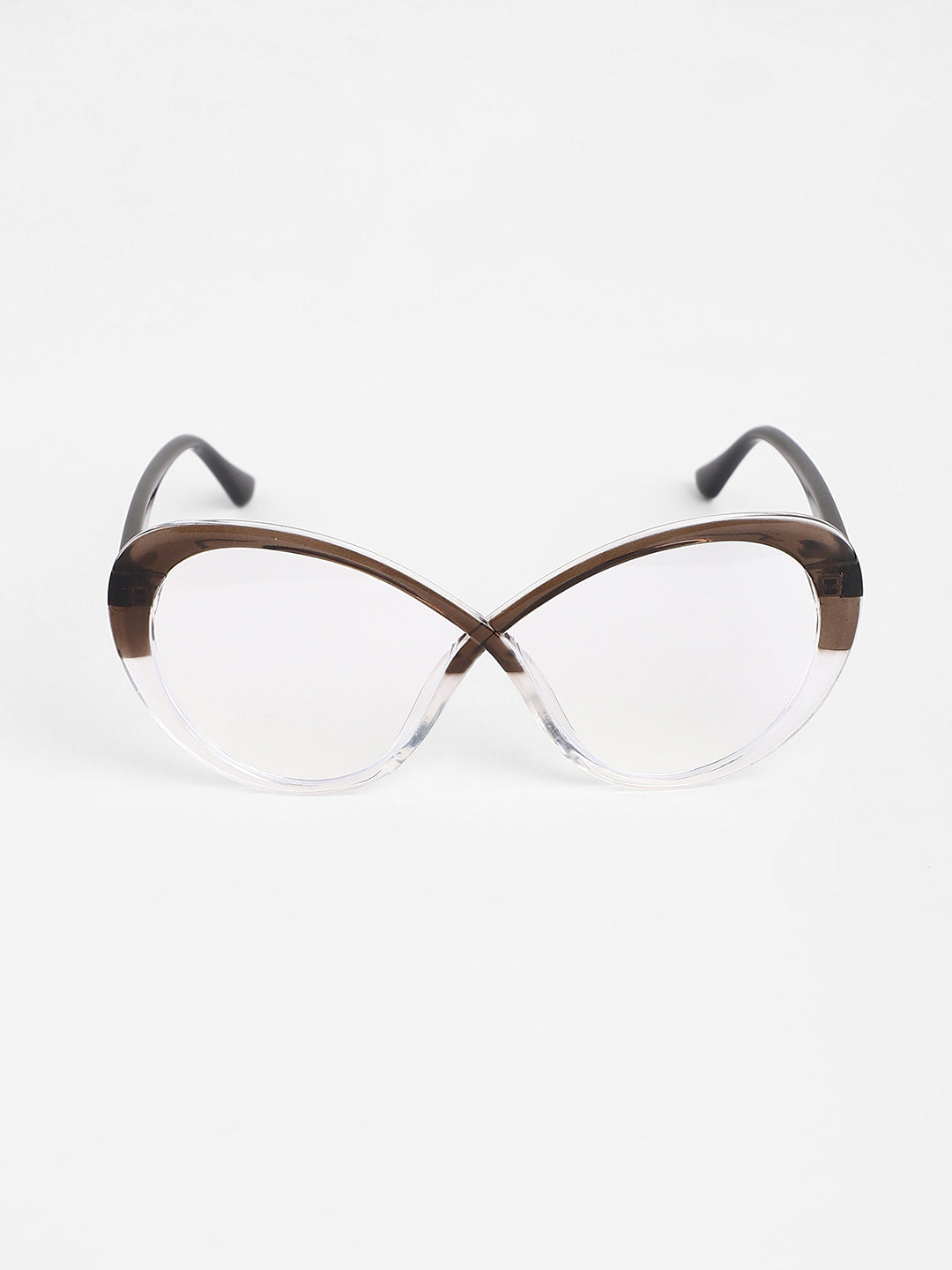 The Ombre Twist Cateye Sunglasses - Midnight Black