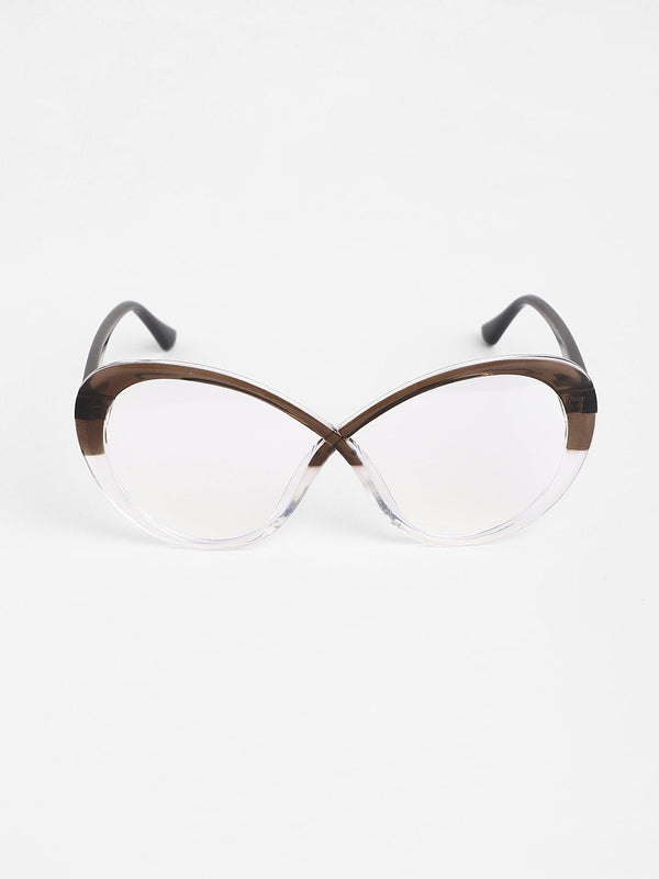 The Ombre Twist Cateye Sunglasses - Midnight Black