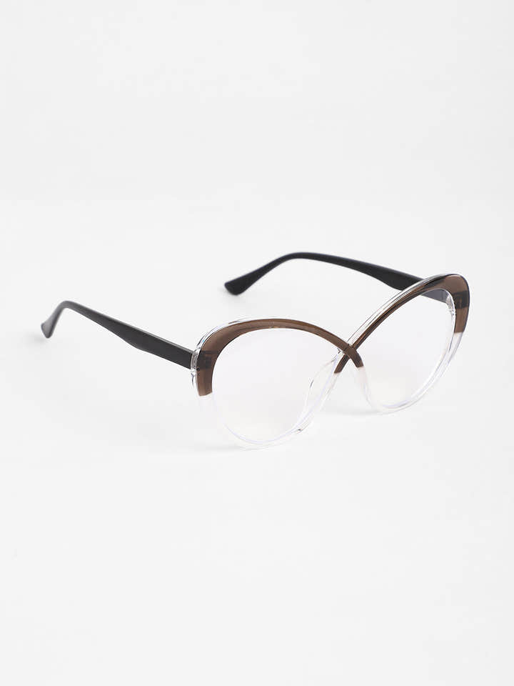 The Ombre Twist Cateye Sunglasses - Midnight Black