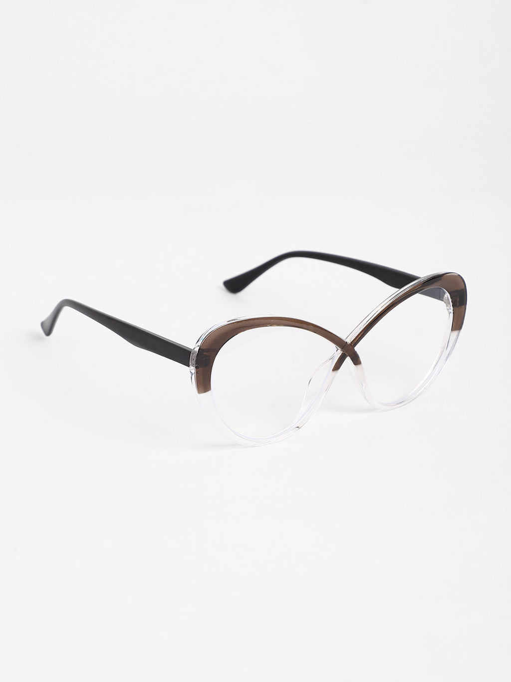 The Ombre Twist Cateye Sunglasses - Midnight Black