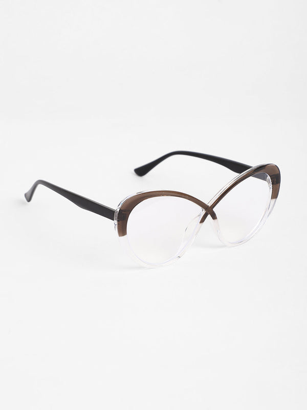 The Ombre Twist Cateye Sunglasses - Midnight Black