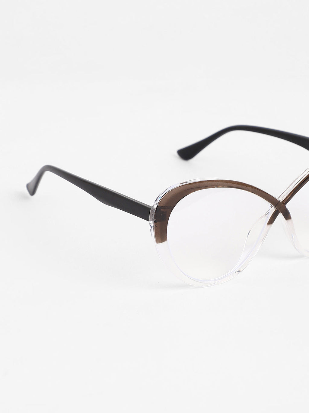 The Ombre Twist Cateye Sunglasses - Midnight Black