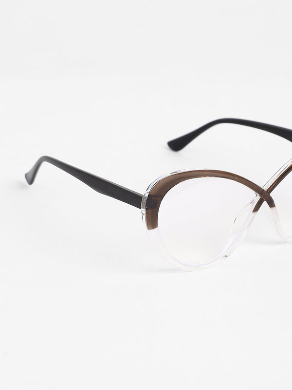The Ombre Twist Cateye Sunglasses - Midnight Black