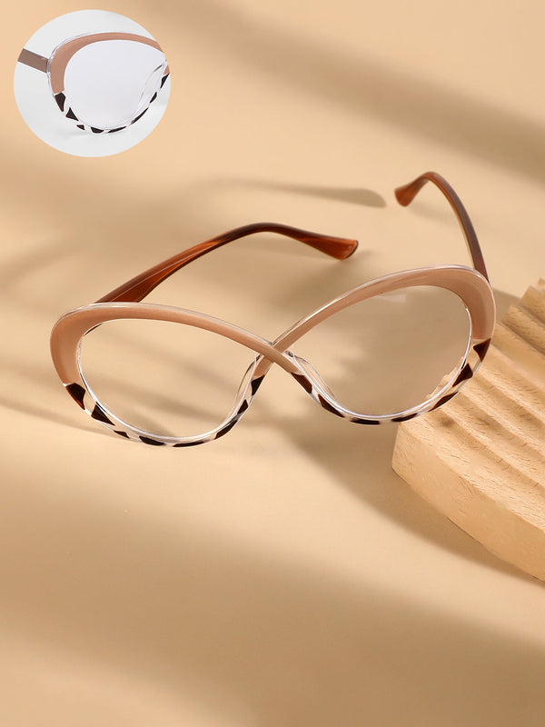 The Ombre Twist Cateye Sunglasses - Buff Beige