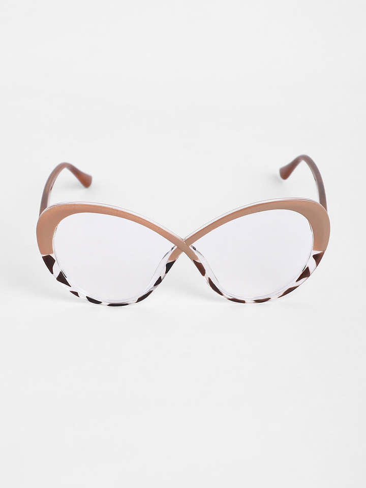 The Ombre Twist Cateye Sunglasses - Buff Beige