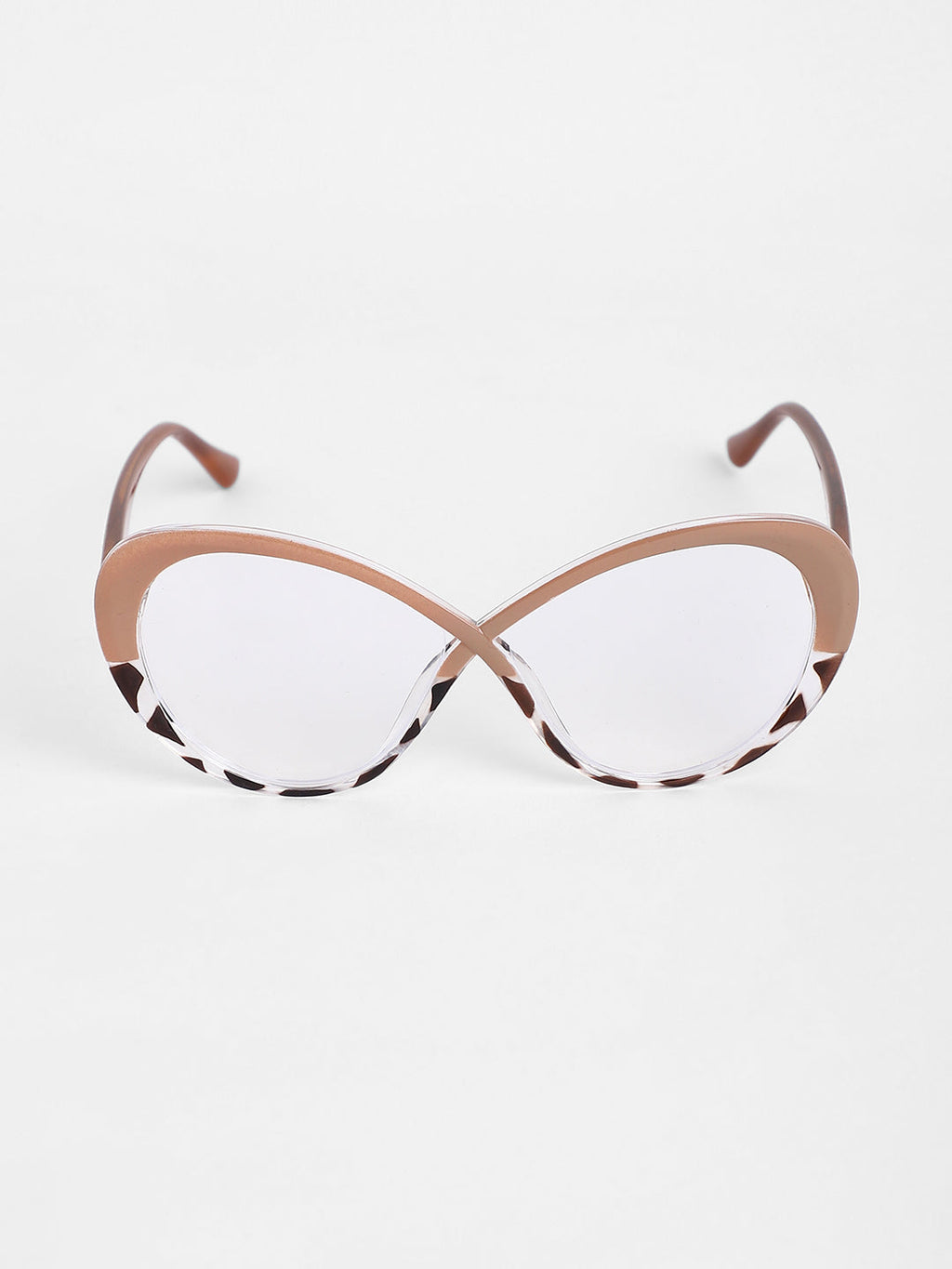 The Ombre Twist Cateye Sunglasses - Buff Beige
