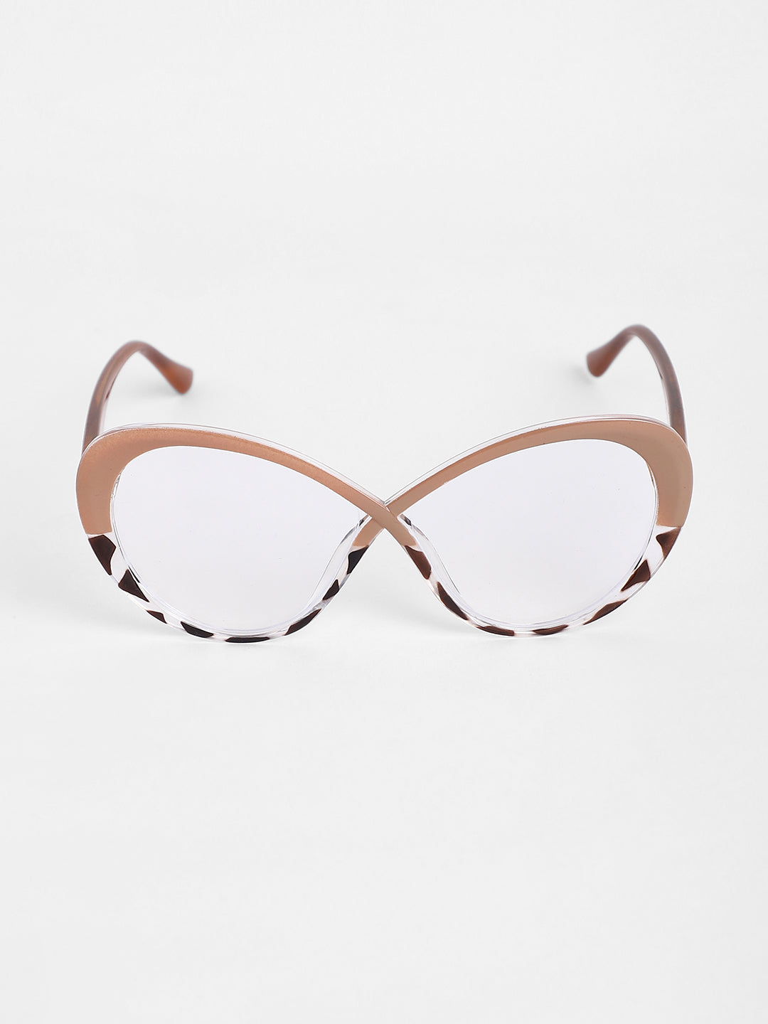 The Ombre Twist Cateye Sunglasses - Buff Beige