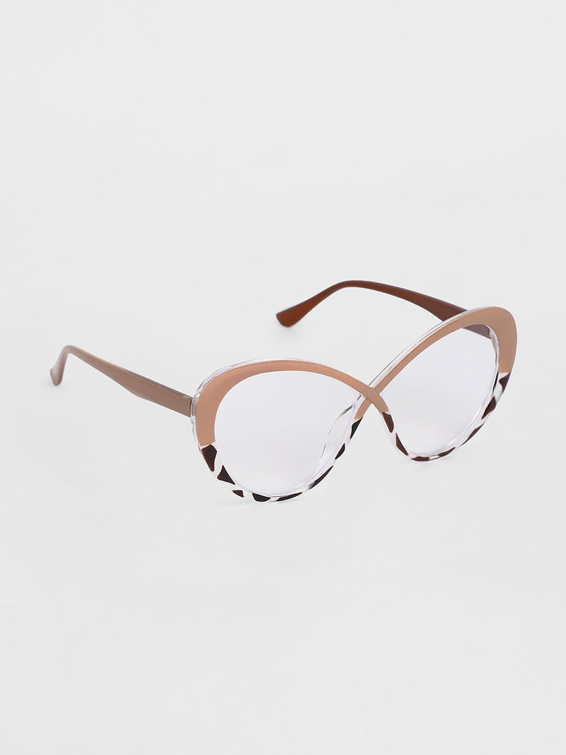 The Ombre Twist Cateye Sunglasses - Buff Beige