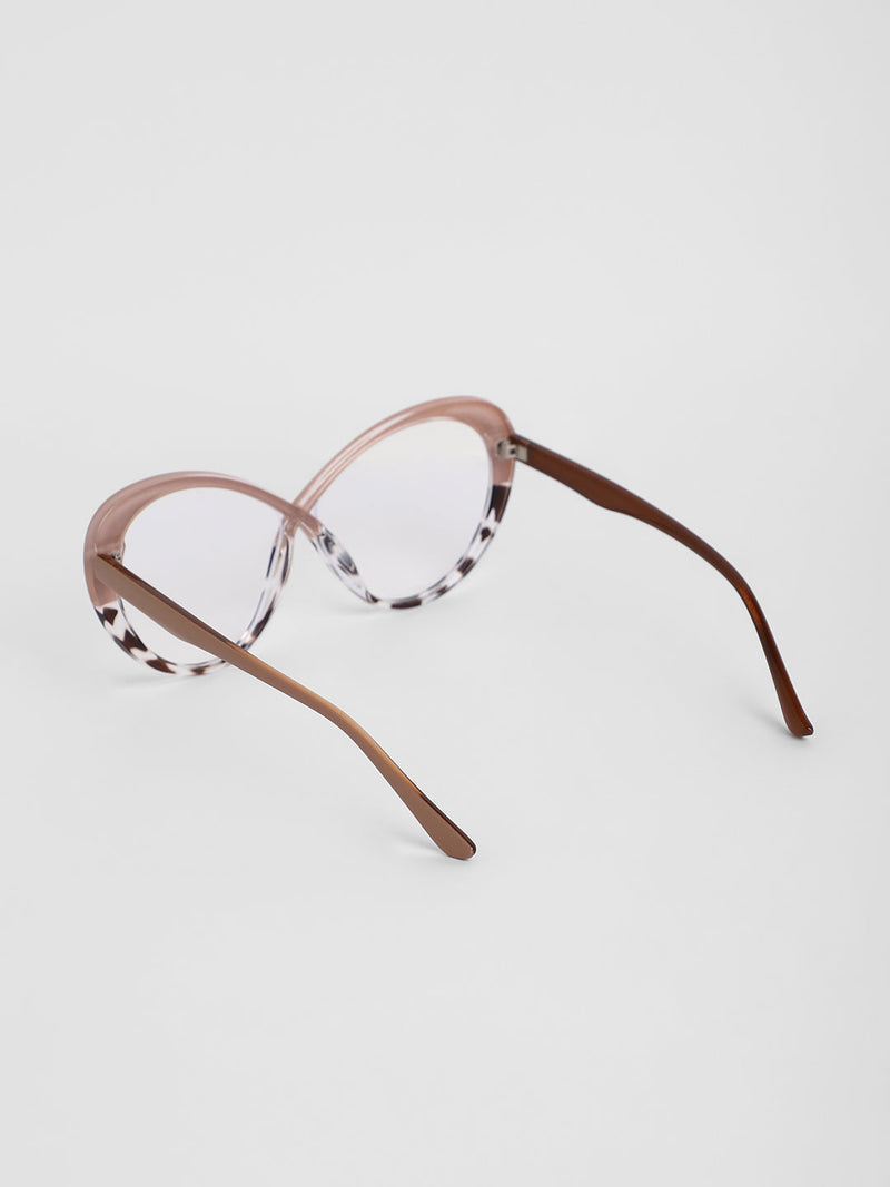 The Ombre Twist Cateye Sunglasses - Buff Beige