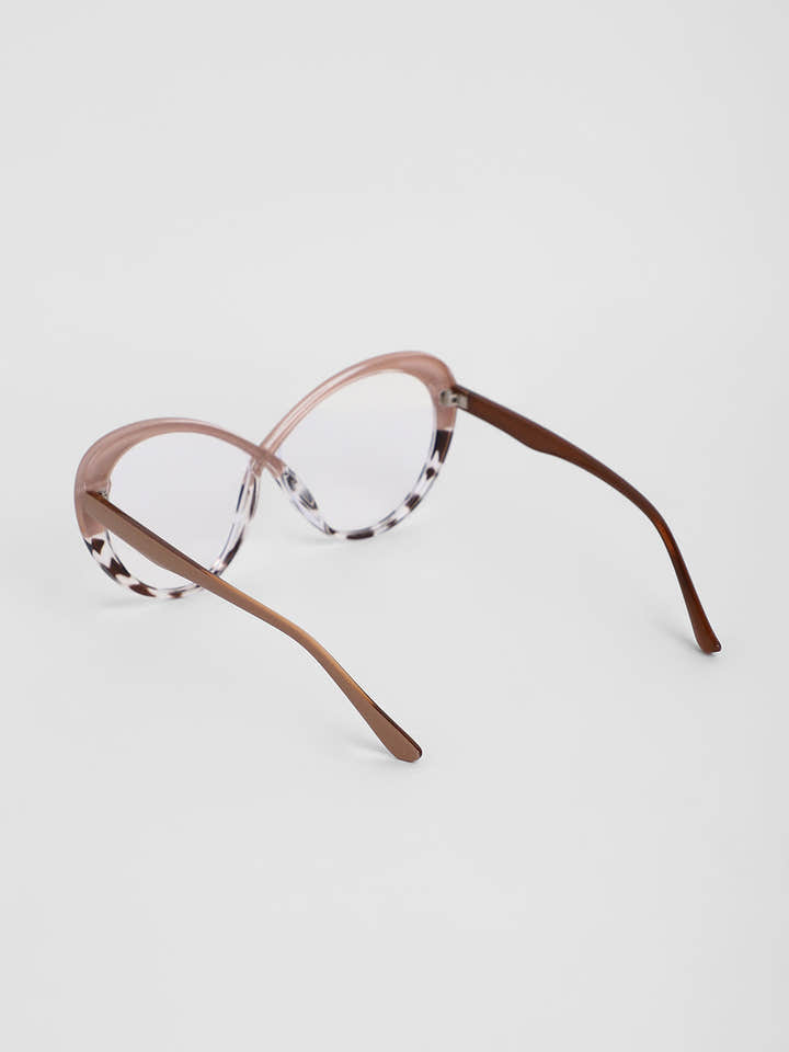 The Ombre Twist Cateye Sunglasses - Buff Beige