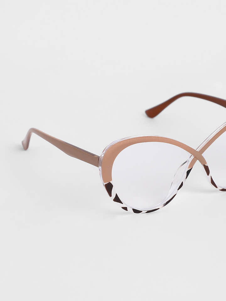 The Ombre Twist Cateye Sunglasses - Buff Beige