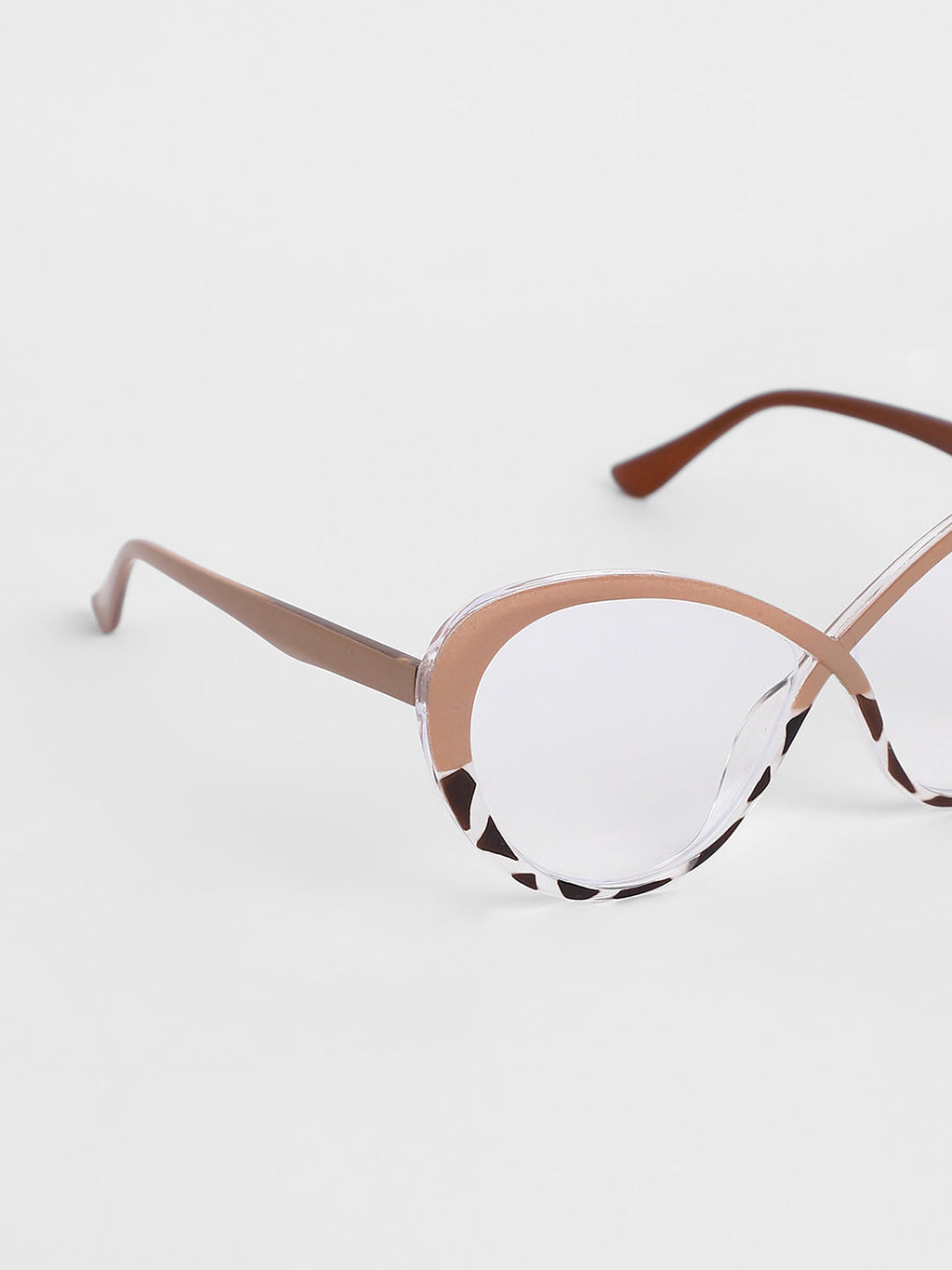 The Ombre Twist Cateye Sunglasses - Buff Beige